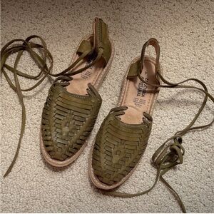 Zapateria Artesanal Green Sandals